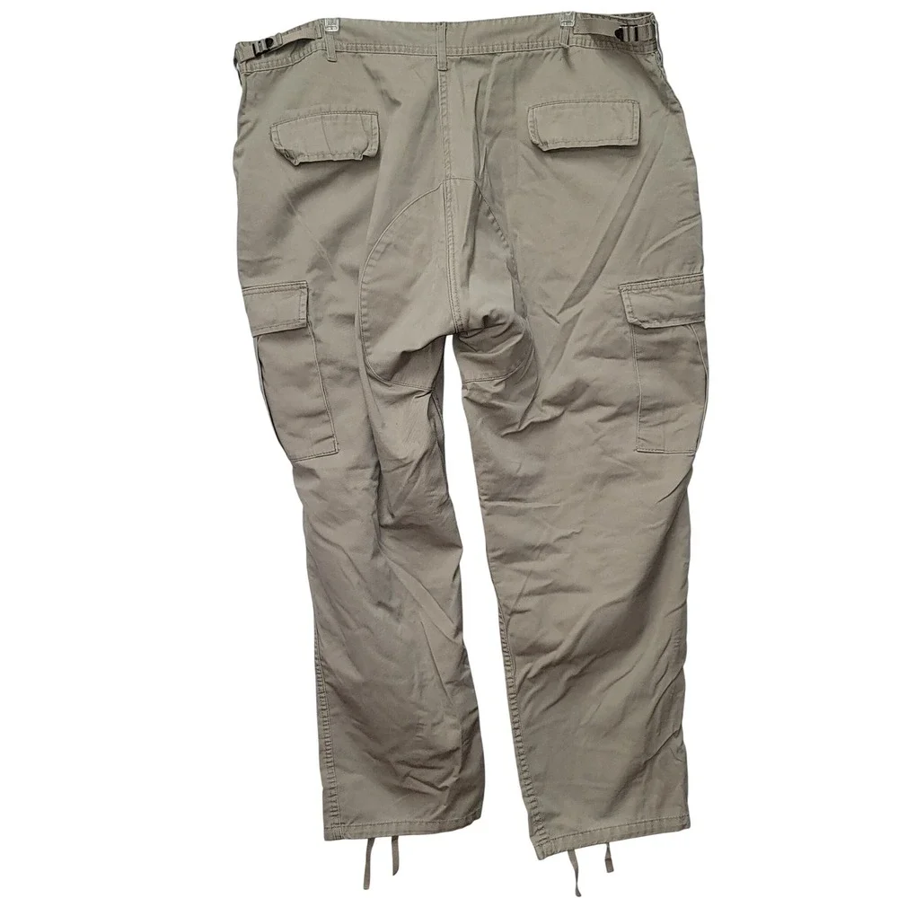 Rothco Battle Men Vintage XL Paratrooper‎ Khaki Military Cargo Pant Y2K Gorpcore